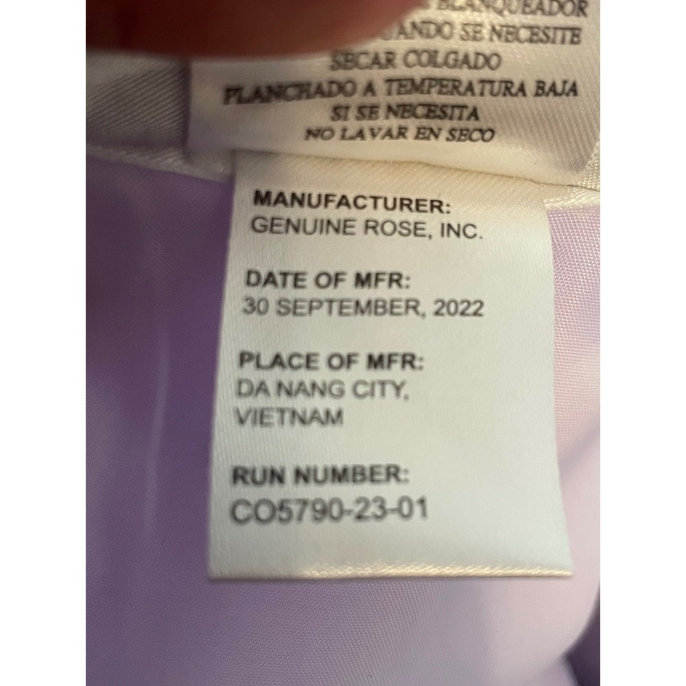 Jona Michelle Girls Size 8 Blue Lavender Sequin Tulle Party Dress CO5790 - Picture 9 of 9